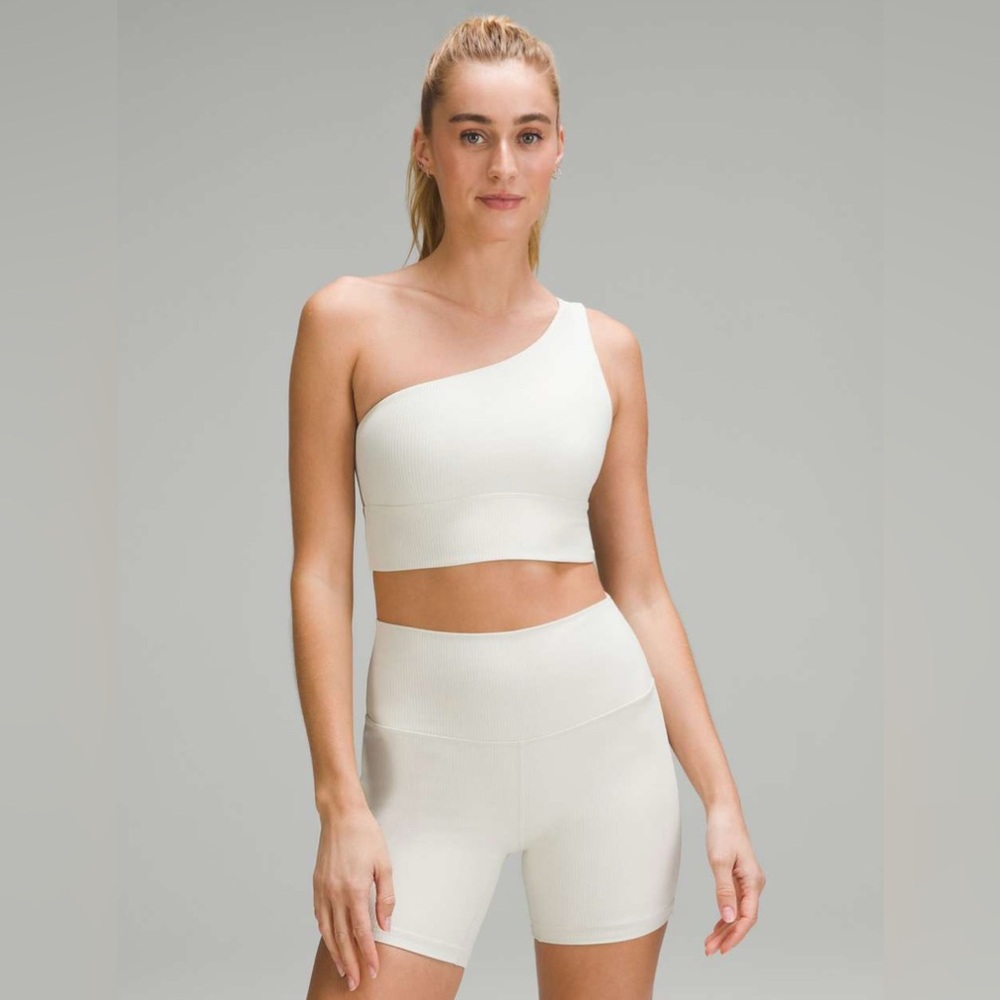 Lululemon Align Asymmetrical Shine Ribbed Bra *light support A/B cup